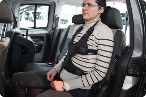 Le harnais de maintien transport autiste gilet de posture voiture